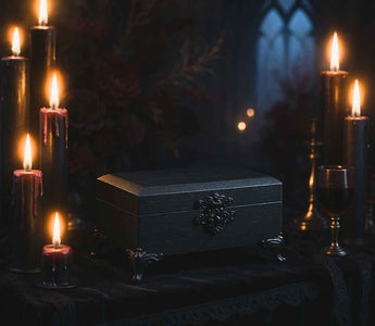 black wood wedding ring box with velvet lining