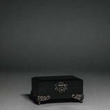 Black jewelry box for alternative wedding style