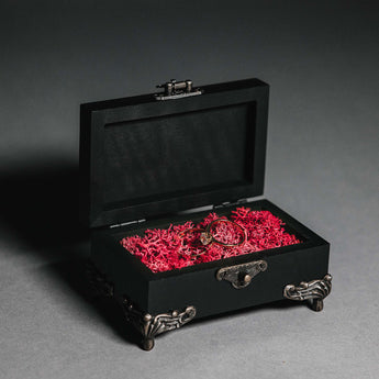 Alternative wedding ring holder – gothic inspired