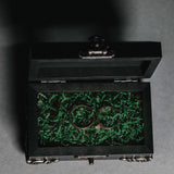 Black ring bearer box with antique look